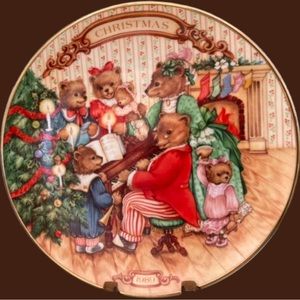 Christmas plate Avon 1989 Together for Christmas